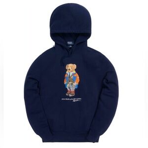 Kith x Ralph Lauren Polo bear hoodie navy size medium